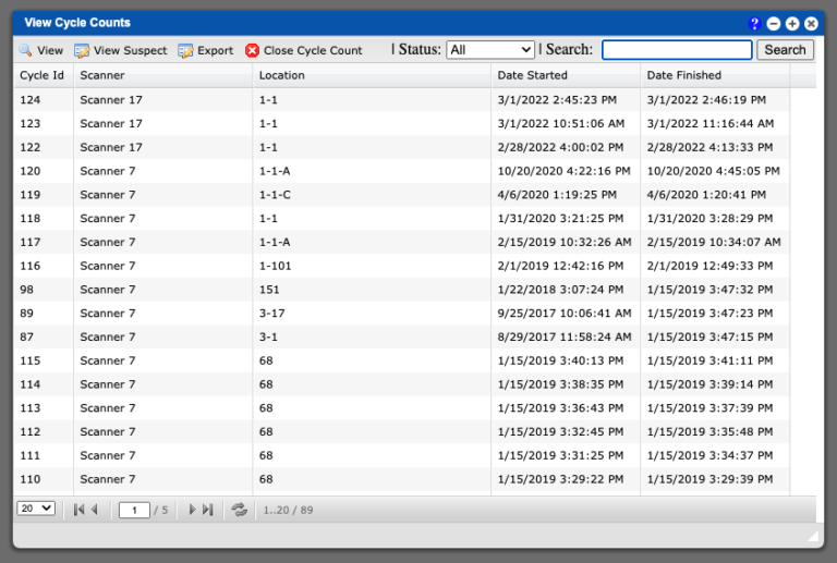 Cycle Count | Learn How Virtual Ops Software Works