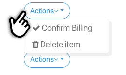 Billing For Orders Actions