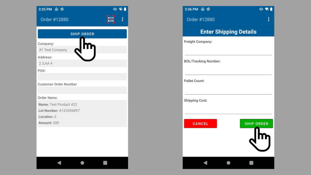 Fulfillment Orders - Equitable Software