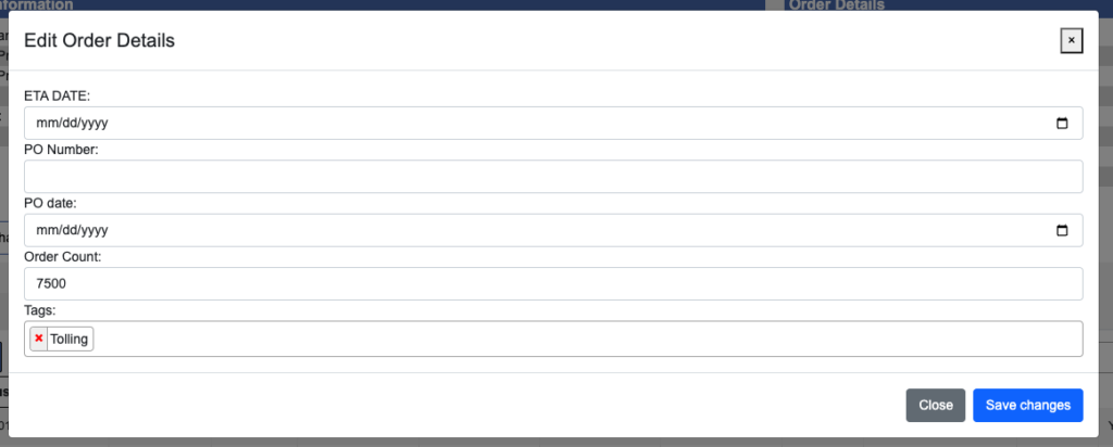 View Orders - Equitable Software