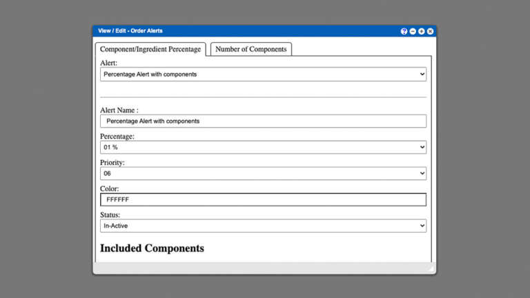 Order Alerts - Supplement ERP Help